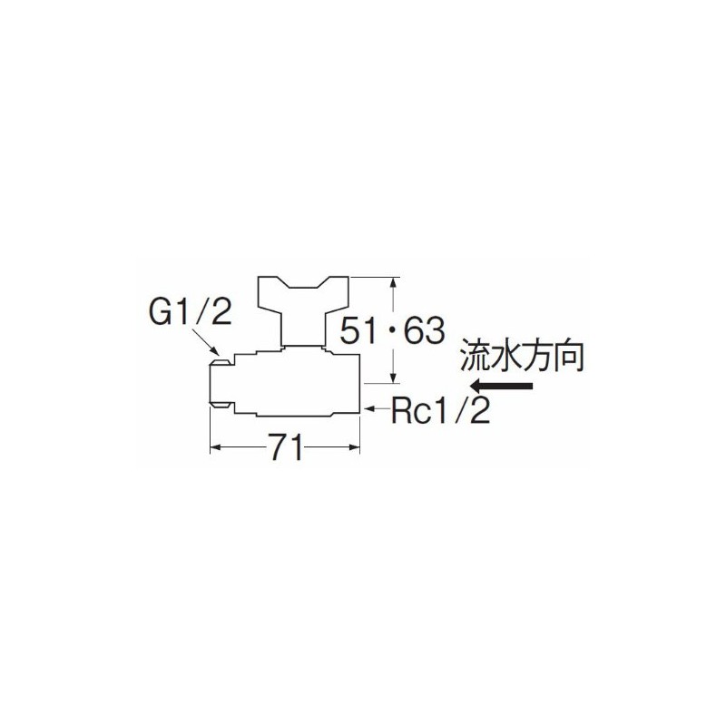 SANEI V640BV-13 Ball Valve with 13 Check