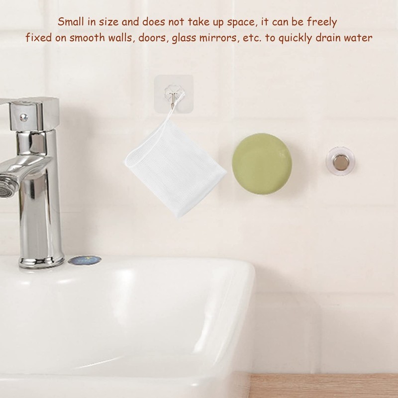2pcs suction cup type magnetic soap holder, simple design and