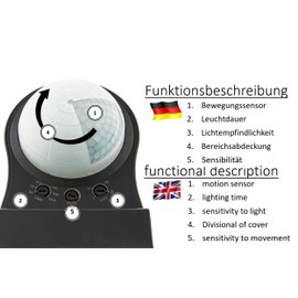 Huber Motion 3 Corner Motion Sensor 220°, Highly Sensitive Thanks to 2 Sensors, Head Adjustable, Horizontally and Vertically, Wall and Corner Mounting IP44 Splash-Proof