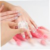 Baluue 2pcs Nail Art Crystal Cup Makeup Caboodle Nail Salon