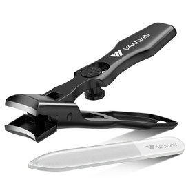 German Nail Clippers for Men Thick Nails, VANWIN Toenail Clippers for Seniors Large Wide Jaw Opening, Heavy Duty No Splash Fingernail Clipper with Safety Lock Nail Clippers with Catcher for Women