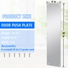 VRSS 201 Stainless Steel Door Push Plate, 100mm x 400mm