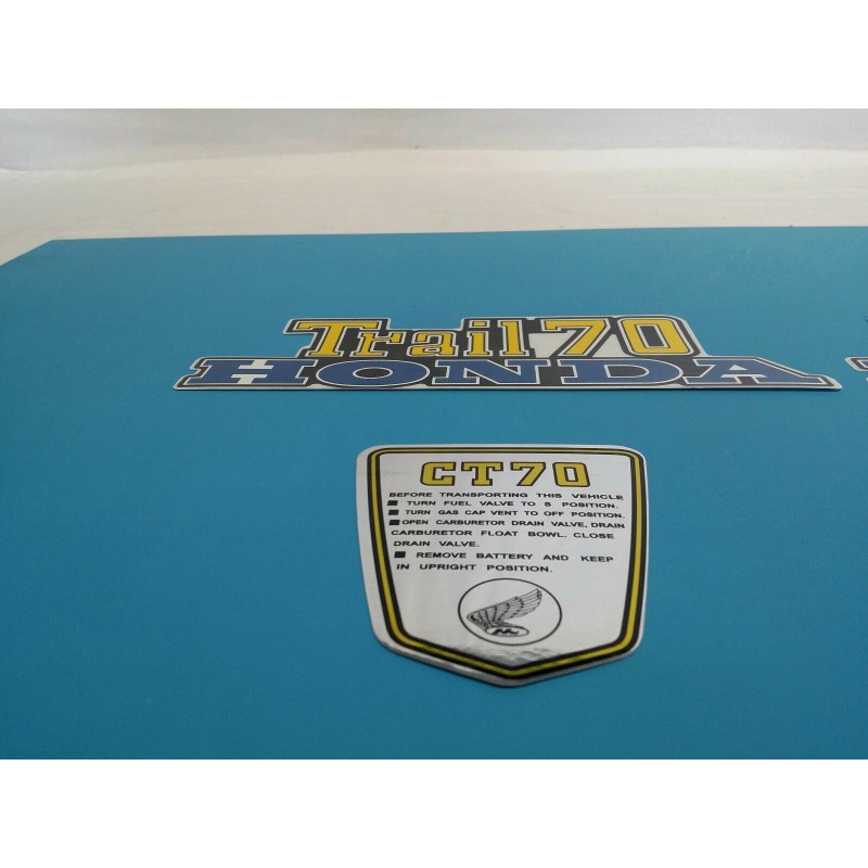 HONDA CT70 TRAIL70 1976 FRAME DECAL GRAPHIC SET (#H61)