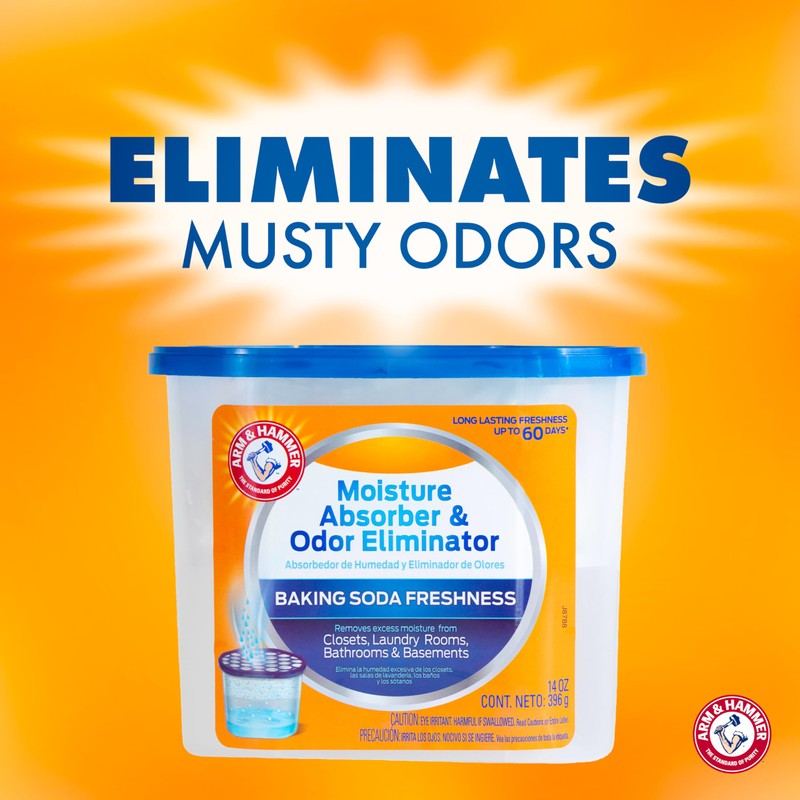 Arm & Hammer Fragrance Free Refillable Moisture Absorber and Odor