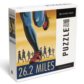 Lantern Press 1000 Piece Jigsaw Puzzle, Marathon, 26.2 Miles, Runners