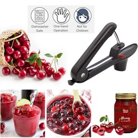 Cherry Stoner, Cherry Stone Remover, Portable Cherry Pitting Tool, Perfect for Hobby Bakers and Cherry Lovers, Quick Cherry Pitter for Fruit, Plums, Olives, Cherries