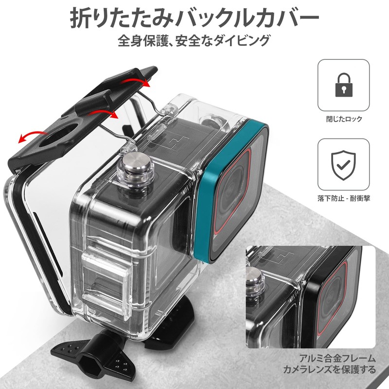OKFUN 50M/165FT Waterproof Housing Case for Insta 360 Ace Pro2/Ace