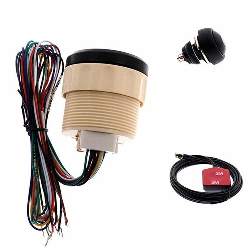 GPS Speedometer Odometer, 52mm Digital Waterproof Adjustable Speed Gauge for