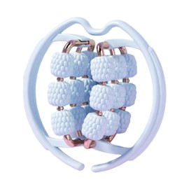 MagiDeal Massager Roller Muscle Roller 18 Wheel Build Muscle Roller Multifunctional Arm Leg Massage Handheld for Calf Waist Thigh Arm, Blue