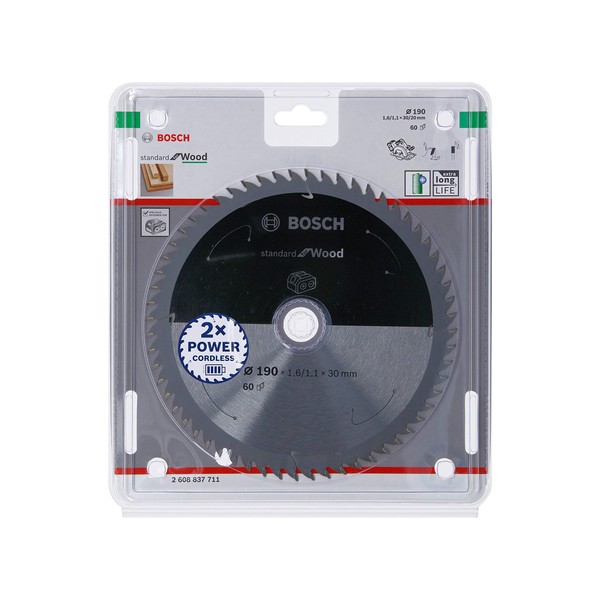 Bosch Professional Circular Saw Blade Standard (for Wood, 190 x