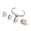 Guitar Pick Set with Alloy Bracelet Stainless Steel Finger Thumb