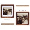 Gdfmsc Square 4x4 Picture Frame with Mat for 3x3, USA-Sourced