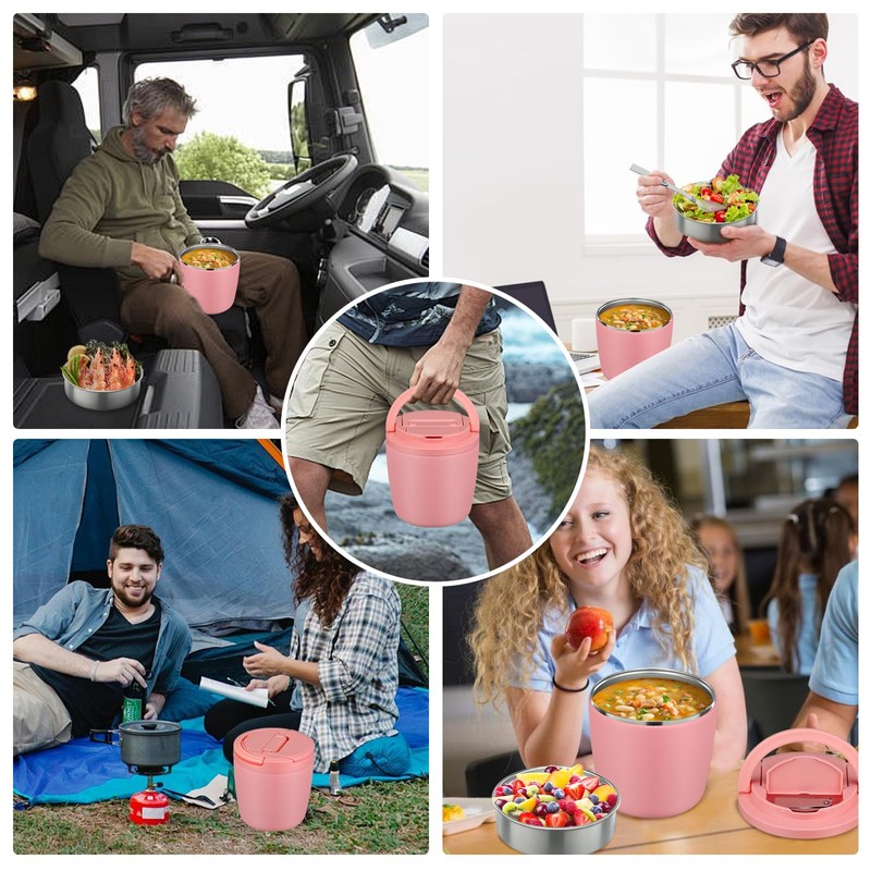 wiwens 40oz Insulated Lunch Containers for Adults Soup Thermo for