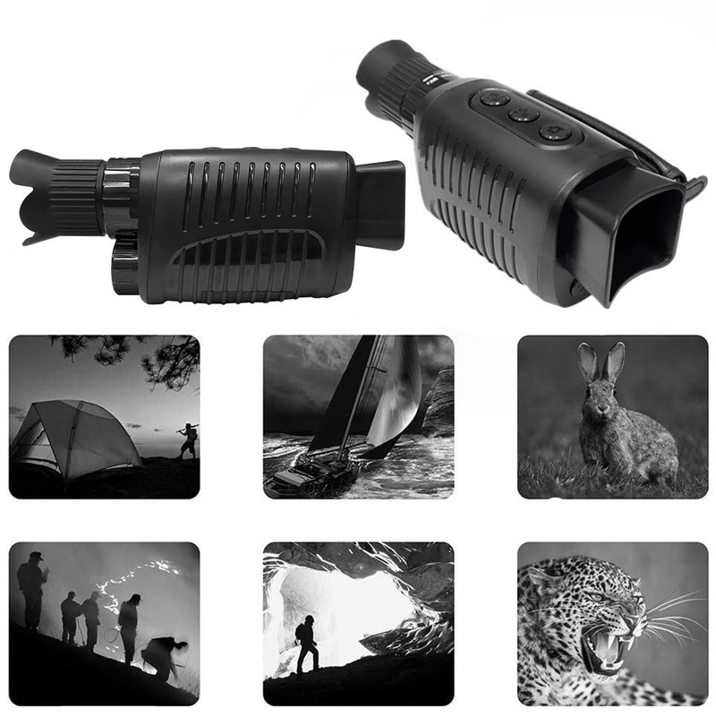 Infrared Night Vision Viewer 7 Levels IR Adjustment Outdoor Monocular