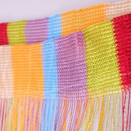 Tangpan 7 Color Colorful Door String Thread Fringe Window Panel Room Divider String Curtain Cute Strip Tassel in Party Events