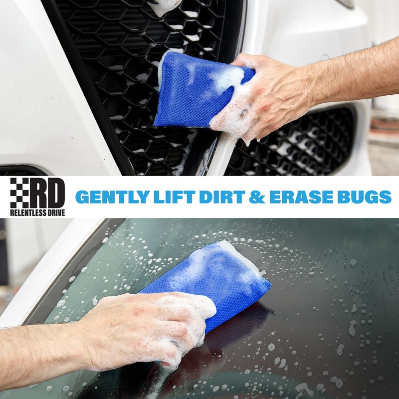 Bug Remover Car Wash Sponge (6 Pack) Bug and Tar