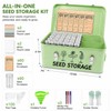 FOCHIER F Large Metal Seed Storage Organizer Box with Lid,