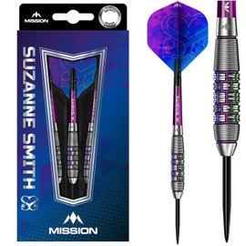 Mission Darts Suzanne Smith | 90% Tungsten Steel Tip Darts | Coral PVD coating | 24g (D1613)