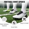 Gosknor 12pcs Football Boot Studs, 0.51in & 0.63in Soccer Cleats
