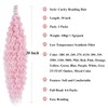 Ai Yuchen Pink Wavy Braiding Hair Extensions for Braids Pink