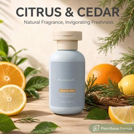 Manly Body Wash for Teen Boys, Natural Body Wash for Boys with Plant-Based Ingredients, Fresh Cedarwood & Citrus Scent, Gentle Daily Cleanser, Hydrating Shower Wash for Teen Guys