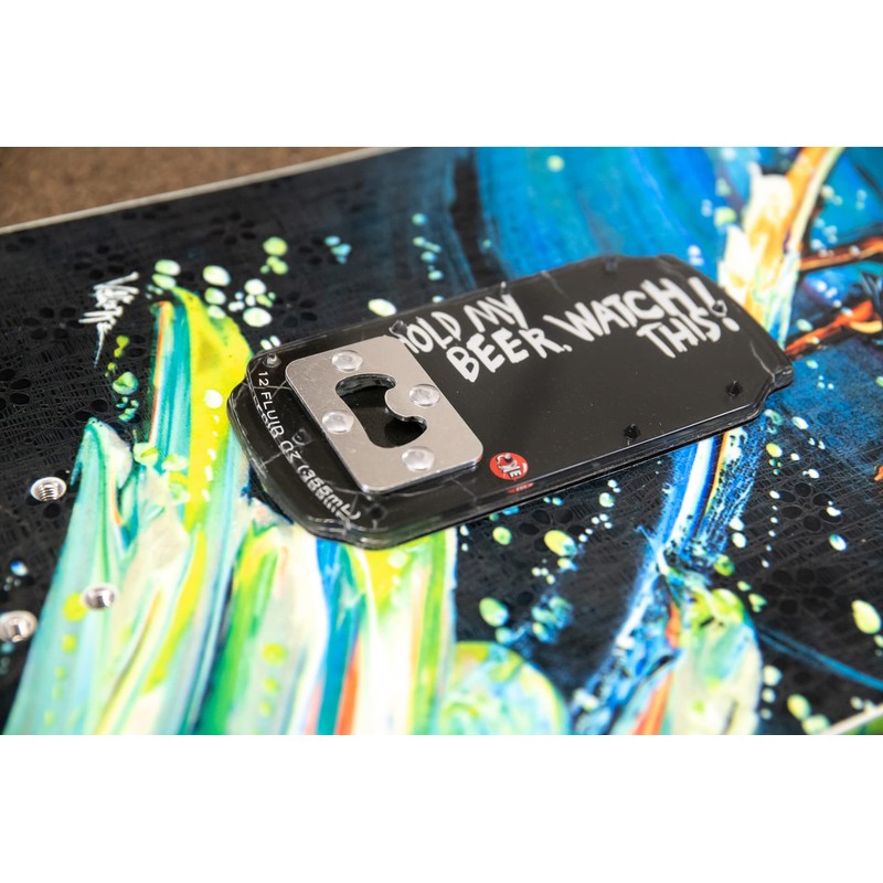 One Ball - Hold My Beer Bottle Opener Stomp Pad