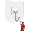 Nabreeli Adhesive Hooks for Hanging 12 Pack Heavy Duty Wall