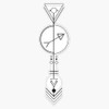 Sagittarius Astrology - Zodiac Arrow Bumper Sticker Vinyl Decal 5
