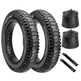 20x4.0 Fat Bike Tires Set: Hycline 2-Pack 20x4 Inch Heavy Duty Folding Electric Fat Tires Replacement, Puncture-Resistant All-Terrain Mountain Bike Tires with Inner Tubes and Tire Levers