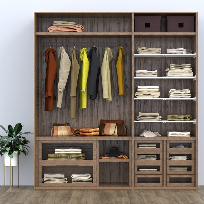 SOFRON Expandable Closet Shelves Organizers, Adjustable Shelf Board for Cabinet