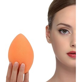 EXTRA LARGE 12CM Make Up Beauty Sponges Blender BIG for Face and BODY(1x Small 1x Large)-With 2 Sponge Holder-FASTER FLAWLESS APPLICATION for Foundation/Fake Tan/Powder/Blending/Setting/