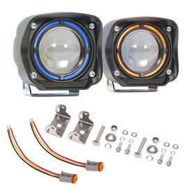 YCHOW-TECH 2PCS 4 Inch LED Pod Lights 80W 8,000LM LED Fog/Driving/Off Road Lights with Day Running Light Mode Spot Beam Universal Auxiliary Ditch Light Cube Pods for Truck Boat ATV UTV Pickup