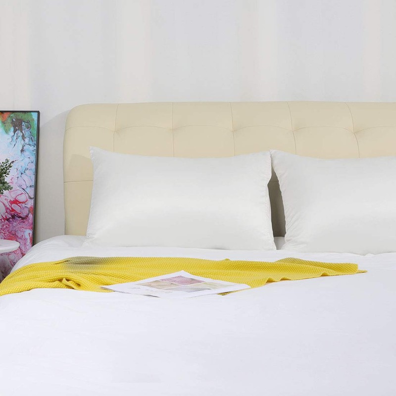 sourcing map Pillowcase Set Silk Satin Pillow Cases for Hair