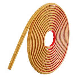 QUARKZMAN Abzieh- und Klebeleistenverkleidung für Wände 0,5" x 16 ft Spiegelverkleidungsleiste Selbstklebende Wandverkleidungsstreifen Tapetenbordüre für DIY- und Wandsockel, Gold