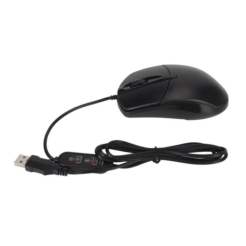 Heated Mouse Temperature Adjustable Timing 1600DPI USB Plug in Heat