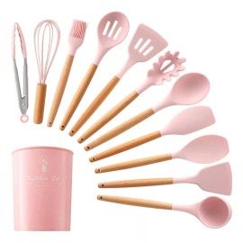 KFMX Set 12 Utensilios Para Cocina, Hogar De Silicona