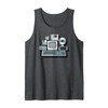 Vintage Tech Icons Retro IT Hardware and Gadgets Tank Top