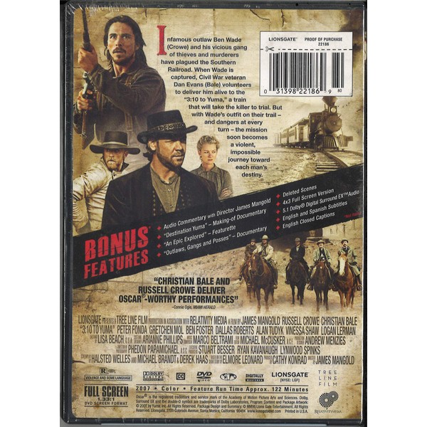 Lionsgate 3:10 to Yuma (Full Screen Edition)