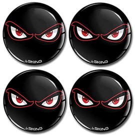 Skino Eu Car Sticker for Hub Caps Hub Caps Hub Cap Wheel Cover Wheel Sticker 68 mm No Fear Eyes Black A 4068