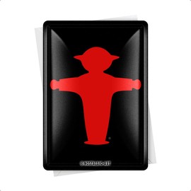 Nostalgic Art - Traffic Light Man In Red - Metal Postcard - 10 x 14 cm