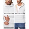 Cotrasen Mens Hooded Puffer Jacket Fleece Lined Insulated Jacket for