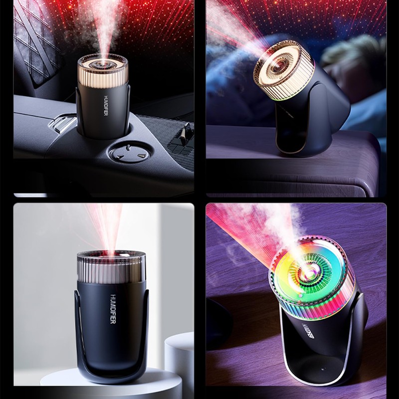 Viewmoi Humidifier with Starry Sky Projection, 360° Rotating Nozzle, Auto