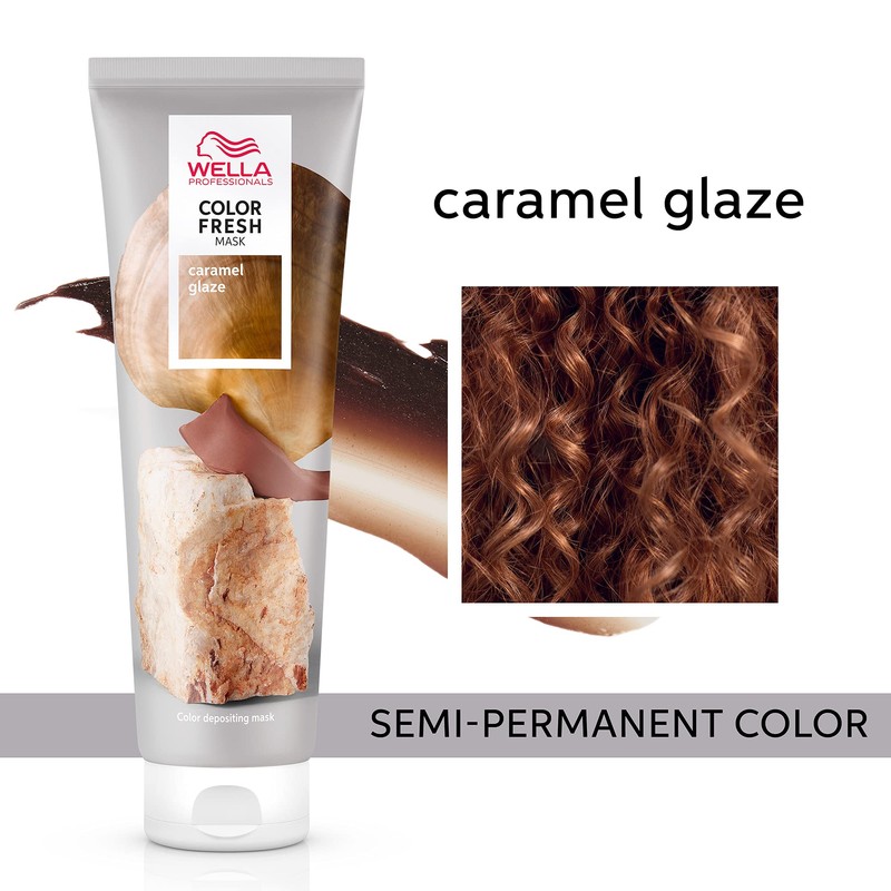Wella Professional Color Fresh Mask, Temporary Color Refresh Treatment, Caramel