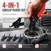 4-in-1 Circlip Pliers Set for Ring Repairs – Interchangeable Snap