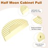 sourcing map 2 Pack Half Moon Cabinet Pull, 2.52" Hole