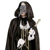 LONG NOSE VENETIAN MASK SILVER/BLK FOR FANCY DRESS ACCESSORY