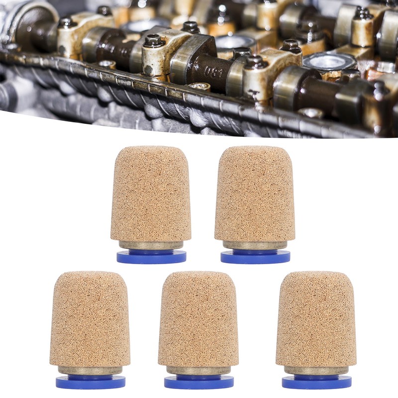 5Pcs Brass Pneumatic Exhaust Muffler Silencer Impact Resistant Efficient Noise