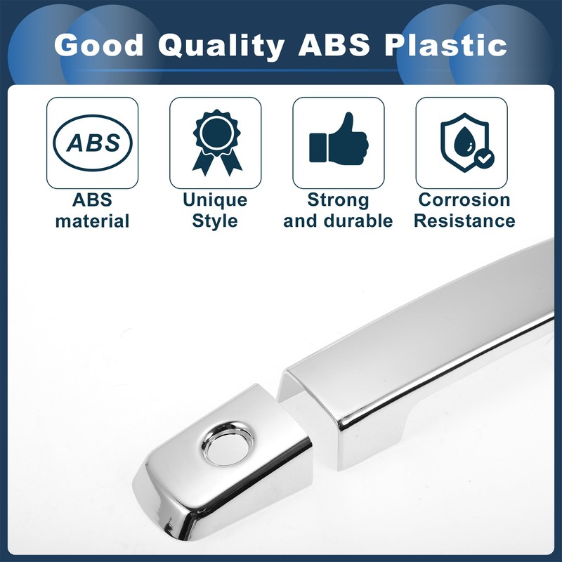 INFINAUTO Autotürgriffabdeckung, Seitentürgriffabdeckung für Nissan Navara Frontier D40 2006-2009 ABS