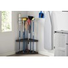 Rubbermaid Plastic Garage Corner Tool Tower Rack, Easy to Assemble,