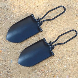 Toasis Paleta de jardín pequeña plegable para exteriores (negro, 2 unidades)